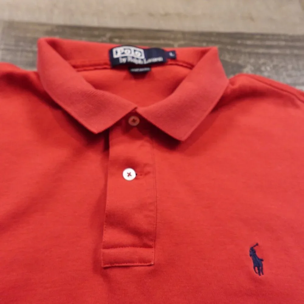 Polo‎ Ralph Lauren Polo Shirt Men’s Large Red Short Sleeve Classic Fit USA Made